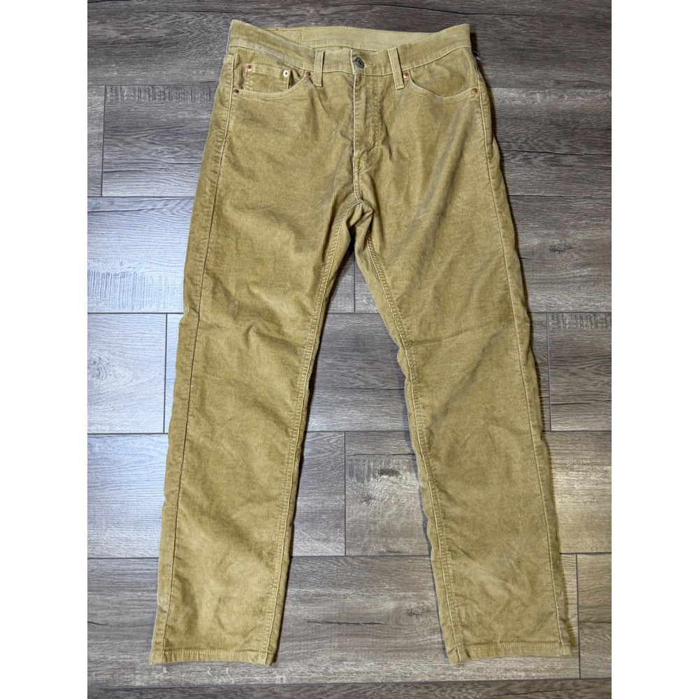 Levis 505 Regular Fit Corduroy Pants Mens 30x30 (actual 31x29) Tan Khaki
